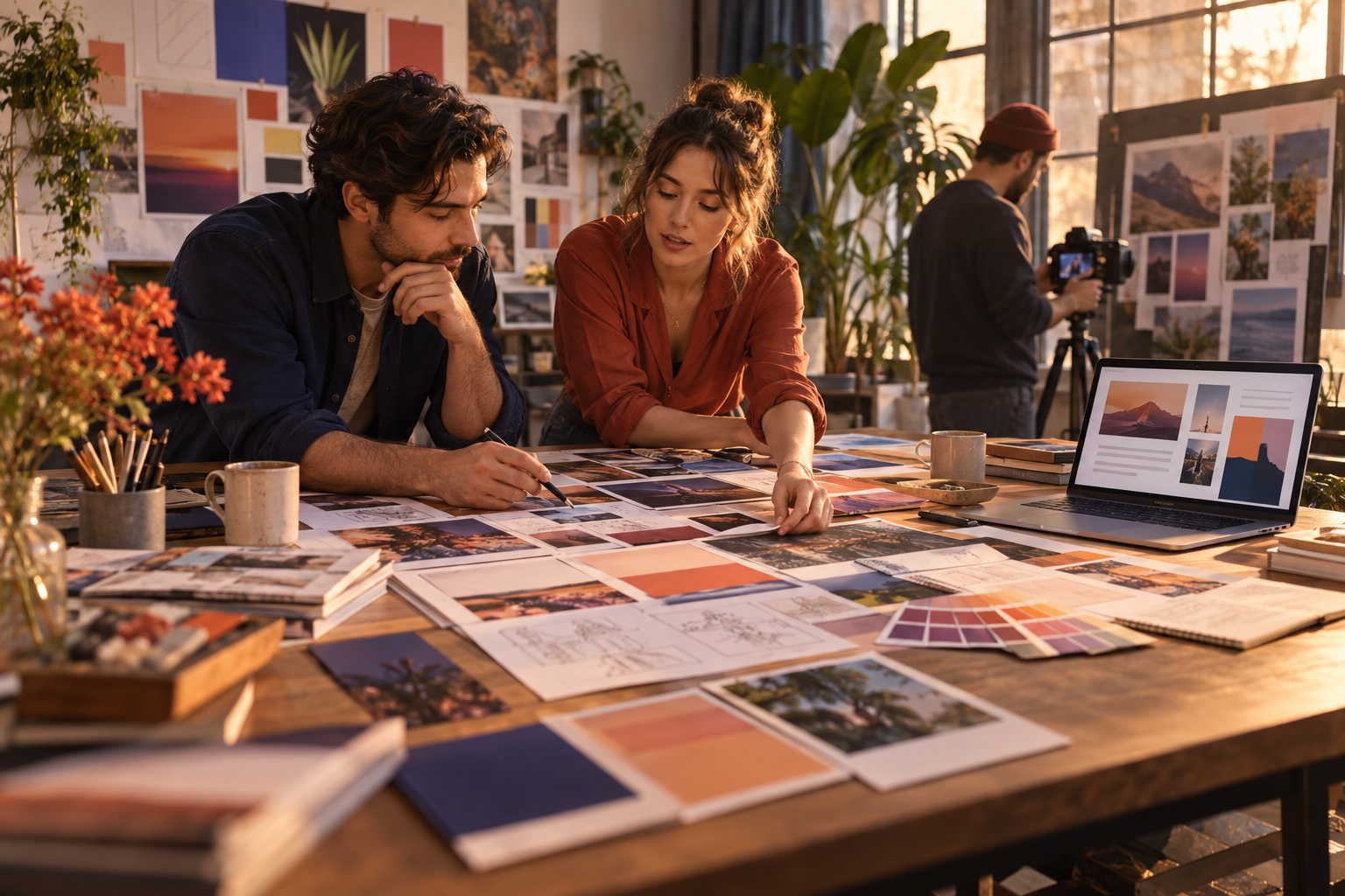 Content & creative team and campaign workflow